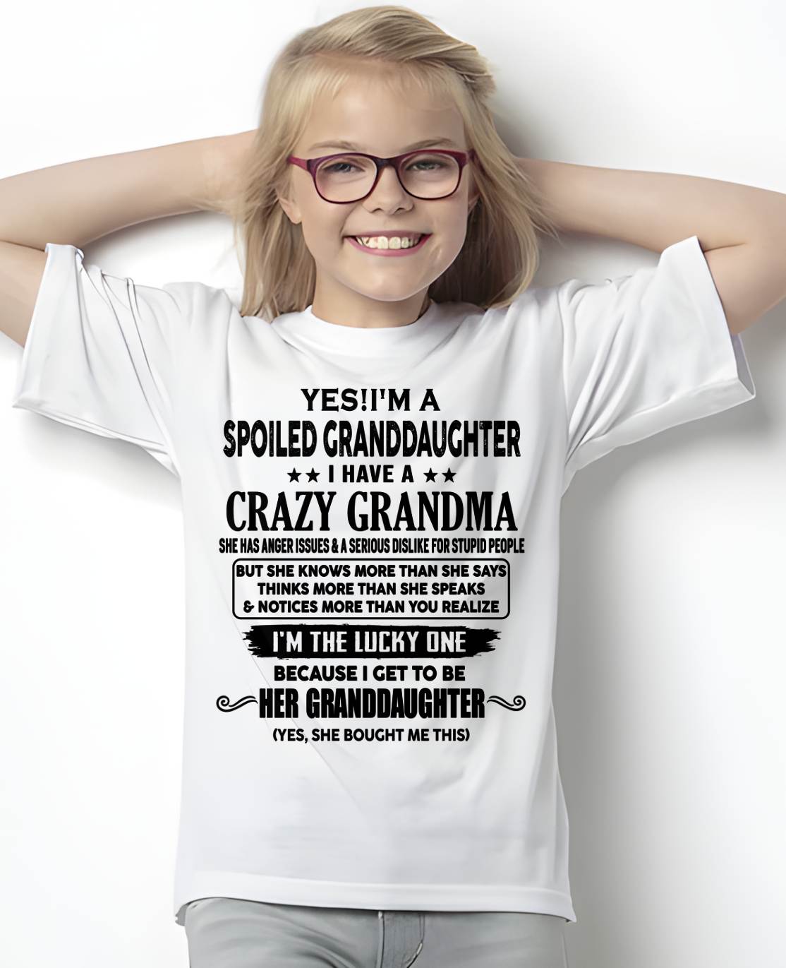 LUCKY GRANDDAUGHTER! - FROM GRANDMA - TOBY00 (SKU12-119-00)
