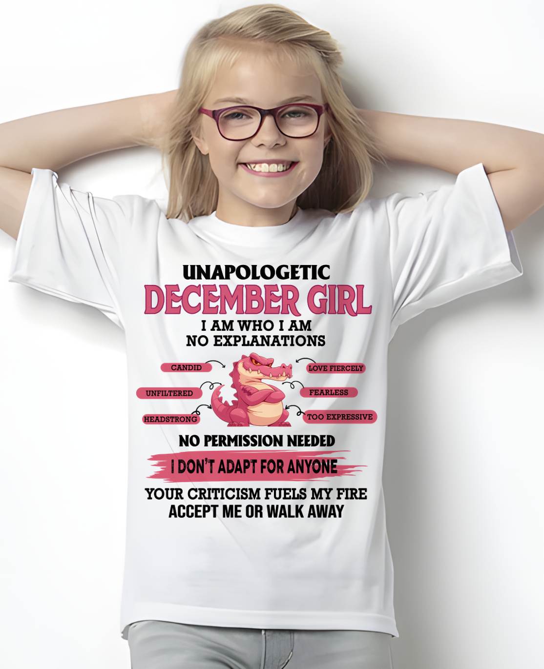 DECEMBER, I AM WHO I AM - SHIRT FOR WOMEN - TOBY12 (SKU2605-55-12)