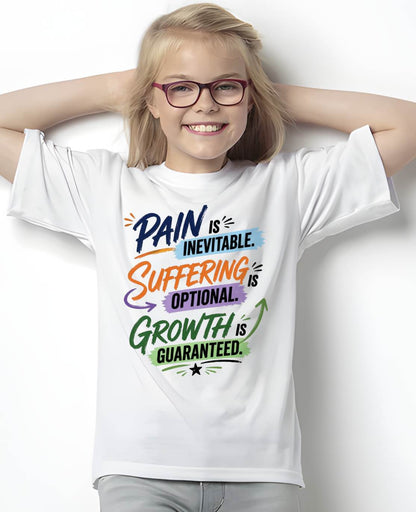 Pain Is Inevitable Suffering Is Optional Growth Is Guaranteed Shirt - TOBY00  (SKU4837-011)