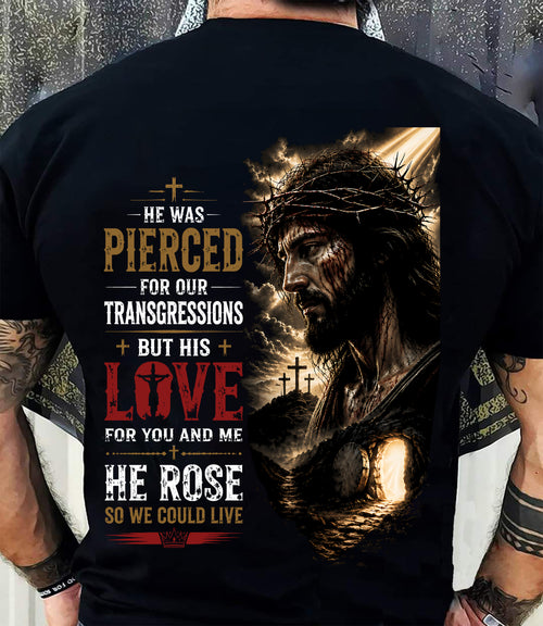 HE ROSE SO WE COULD LIVE CHRISTIAN - SHIRTS FOR MEN - TOBY00 (SKU2608-83)