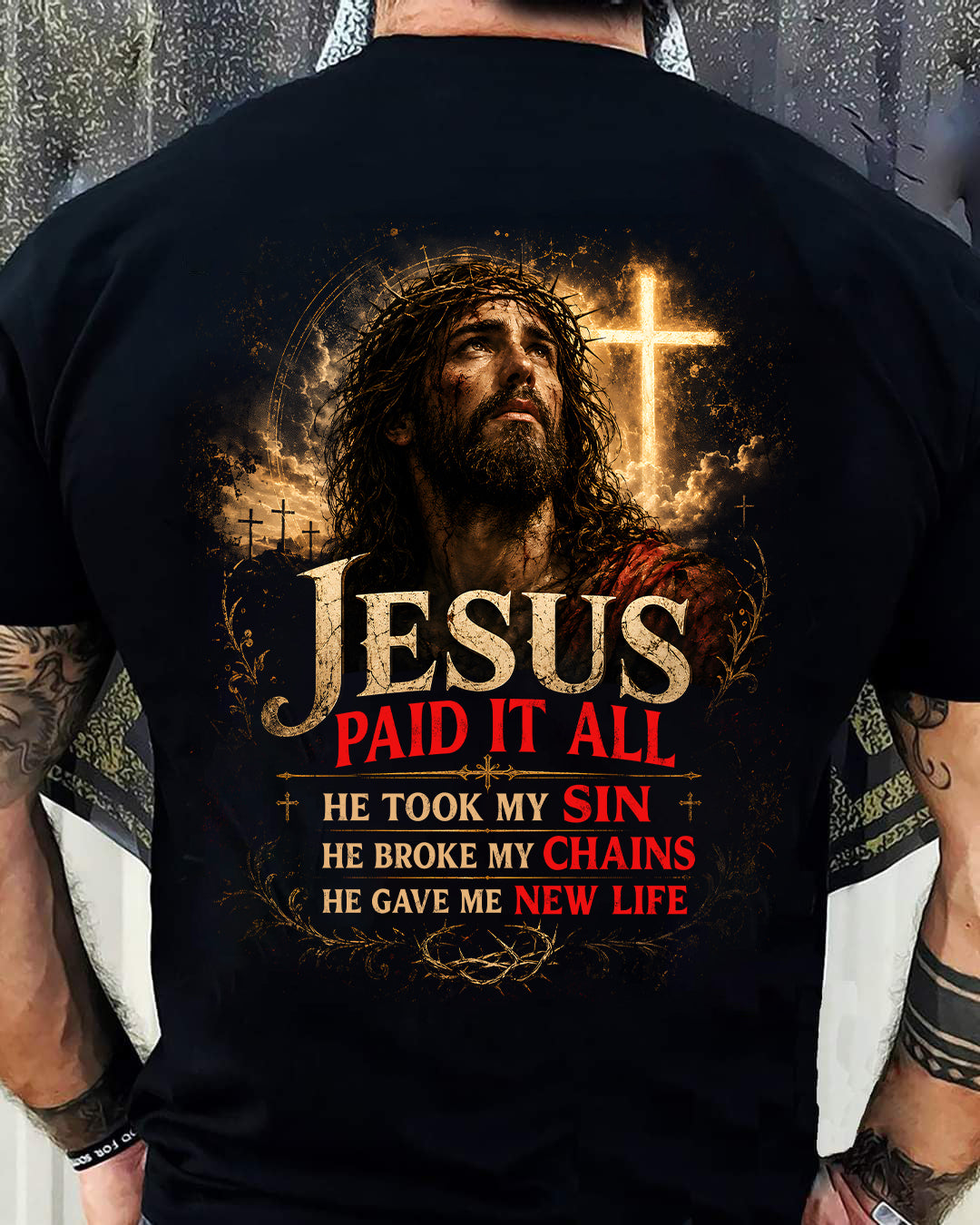 JESUS PAID IT ALL - SHIRTS FOR MEN - TOBY00 (SKU2608-95)
