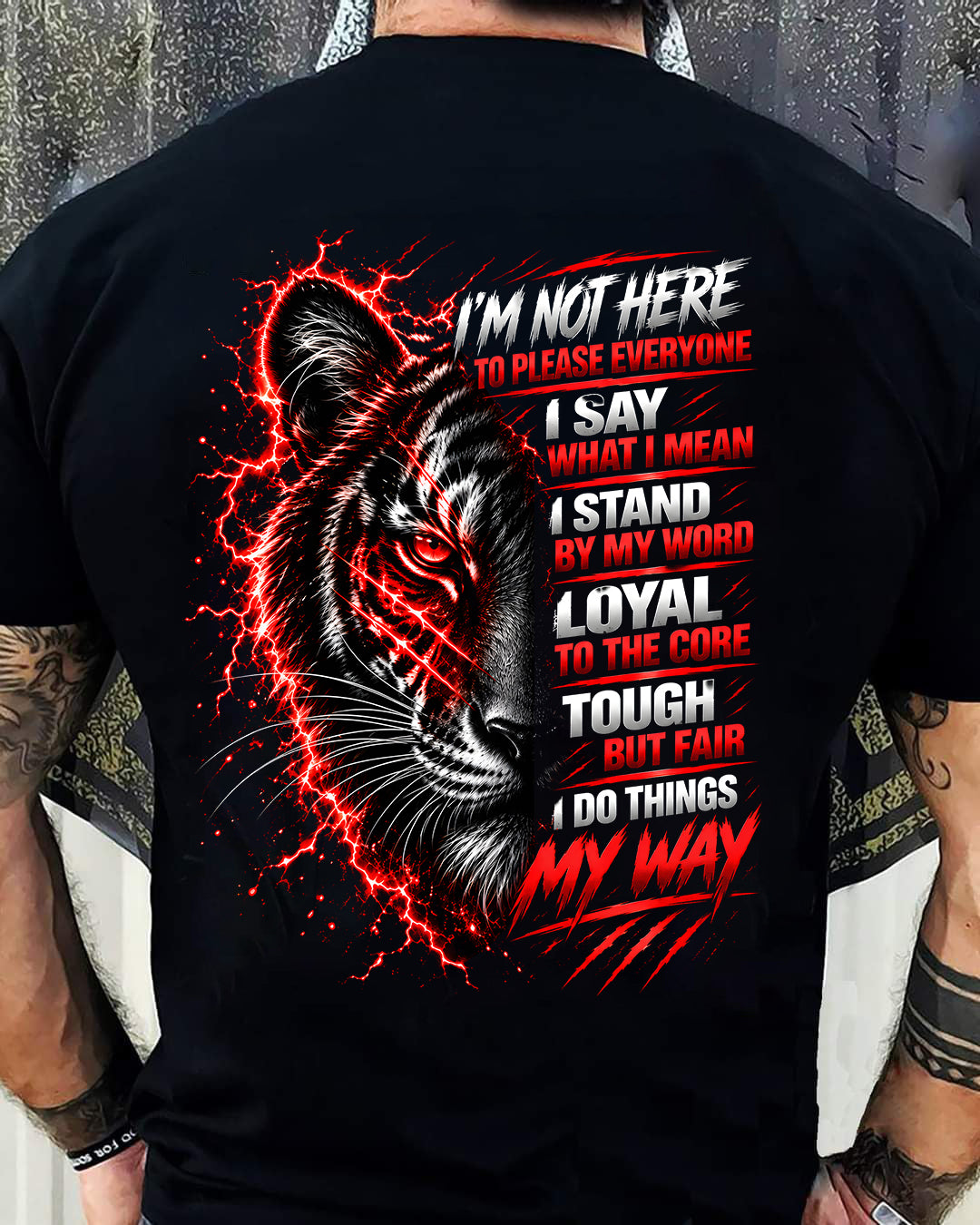ANIMAL TIGER - A REAL MAN STANDS WITHOUT FEAR - TOBY00 (SKU2609-208)