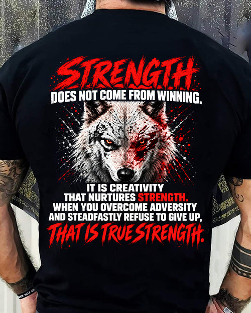 ANIMAL WOLF - STRENGTH DOESN'T COME FROM WINNING - TOBY00 (SKU2609-248)