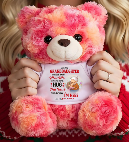 TO MY GRANDDAUGHTER - TEDDY BEAR, A BIG HUG FROM GRANDMA - TOBY00