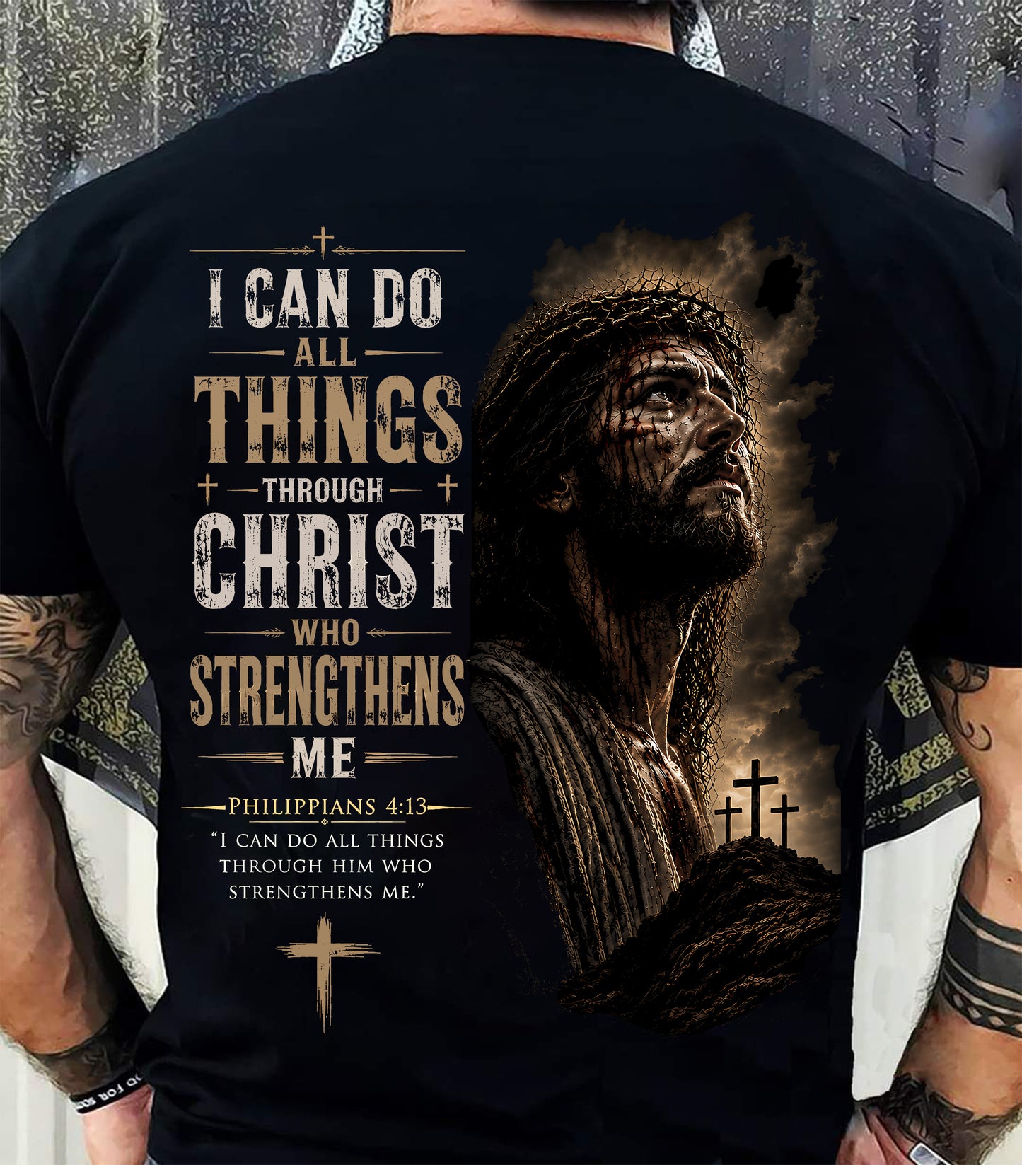 I CAN DO THIS ALL THINGS THROUGH JESUS - SHIRTS FOR MEN - TOBY00 (SKU2608-89)