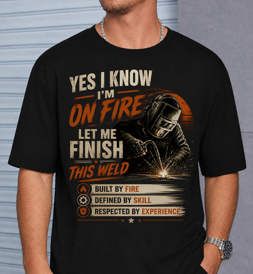 BUILT BY FIRE DEFINED BY SKILL RESPECTED BY EXPERIENCE - SHIRTS FOR MEN - TOBY00 (SKU2608-494)