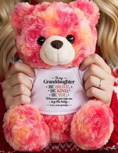 TO MY GRANDDAUGHTER - TEDDY BEAR, A BIG HUG FROM GRANDPA - TOBY00