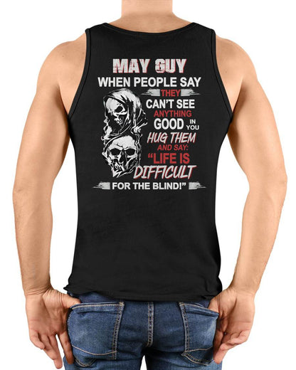 MAY - HUG THEM AND SAY... - BIRTHDAY T-SHIRT FOR MEN - TOBY05 (SKU12-253-05)