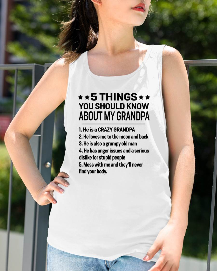 FIVE THINGS YOU SHOULD KNOW ABOUT MY GRANDPA - GIFT FROM GRANDPA - TOBY00 (SKU2603-134-00)