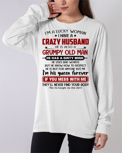 TO MY WIFE - I'M A LUCKY WOMAN - GIFT FROM HUSBAND - TOBY00 (SKU12-282-00)