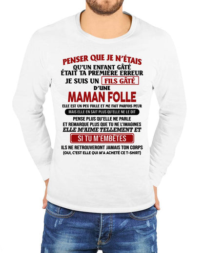 JE SUIS UN FILS GÂTÉ – CADEAU DE MAMAN - frTOBY00 (SKU12-186)