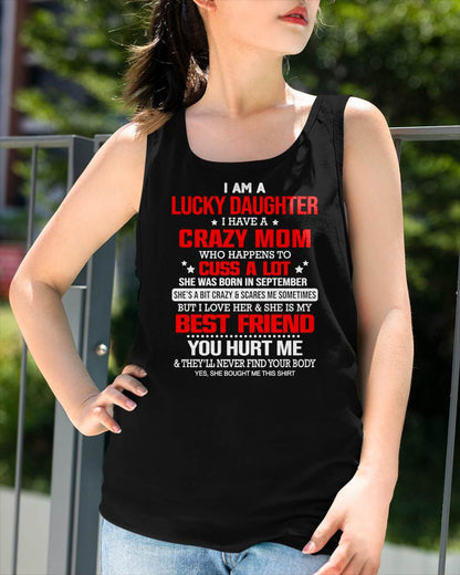SEPTEMBER - I'M A LUCKY DAUGHTER - PERFECT GIFT FOR YOUR DAUGHTER - GIFT FROM MOM - TOBY09 (SKU12-241-09)