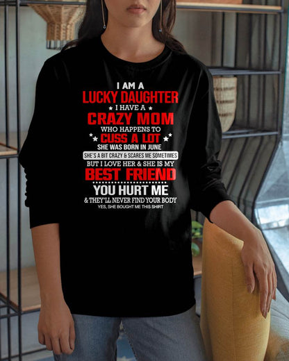 JUNE - I'M A LUCKY DAUGHTER - PERFECT GIFT FOR YOUR DAUGHTER - GIFT FROM MOM - TOBY06 (SKU12-241-06)