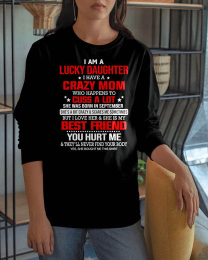 SEPTEMBER - I'M A LUCKY DAUGHTER - PERFECT GIFT FOR YOUR DAUGHTER - GIFT FROM MOM - TOBY09 (SKU12-241-09)