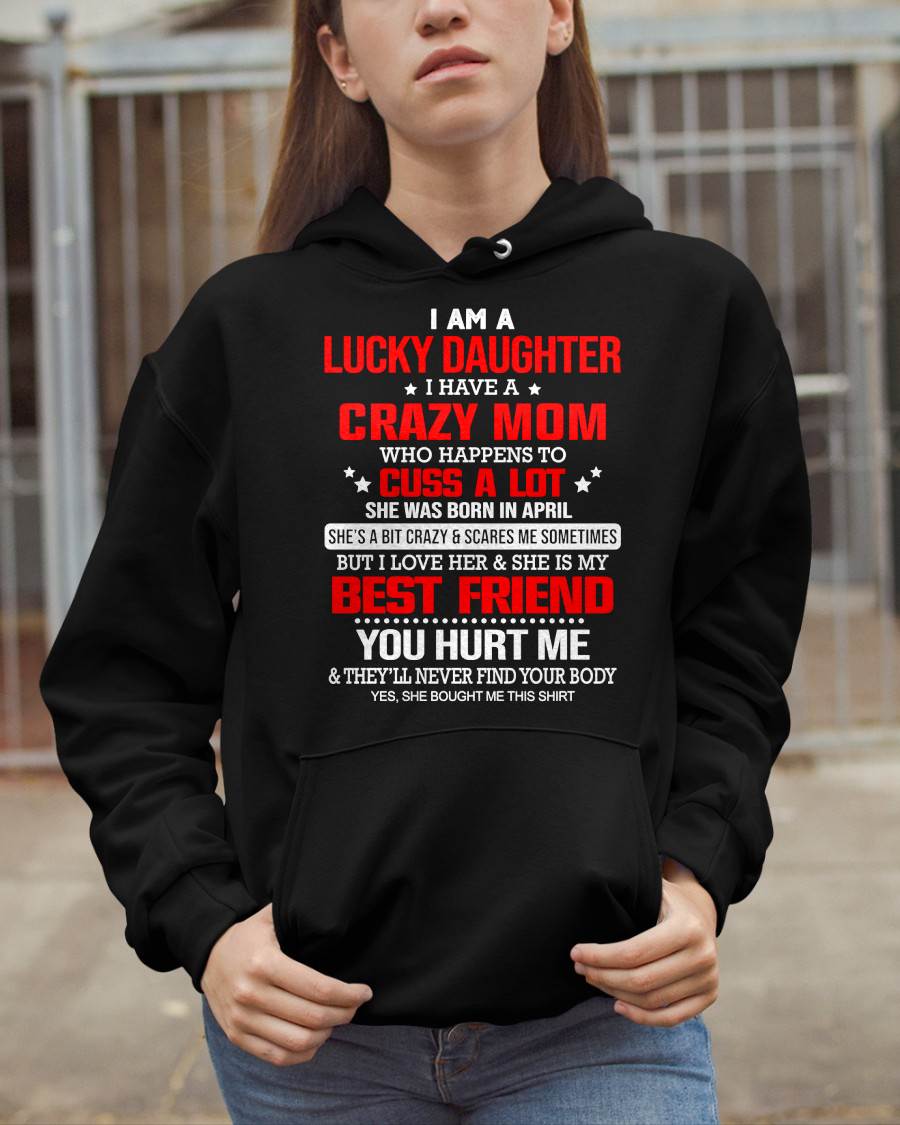 APRIL - I'M A LUCKY DAUGHTER - PERFECT GIFT FOR YOUR DAUGHTER - GIFT FROM MOM - TOBY04 (SKU12-241-04)