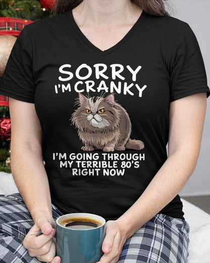 SORRY I AM CRANKY, 80'S - BIRTHDAY SHIRT FOR WOMEN - TOBY00 (SKU12-254)