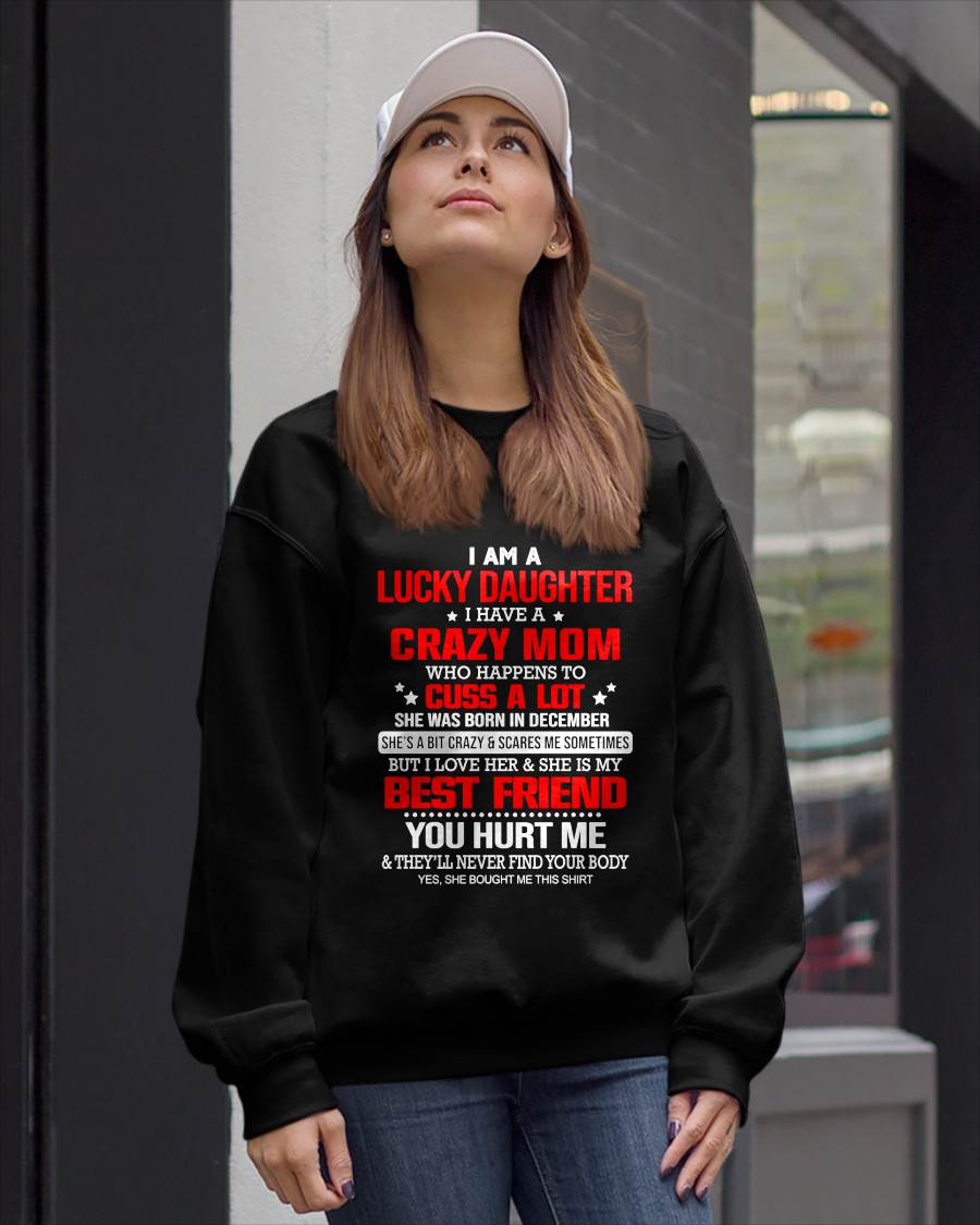 DECEMBER - I'M A LUCKY DAUGHTER - PERFECT GIFT FOR YOUR DAUGHTER - GIFT FROM MOM - TOBY12 (SKU12-241-12)