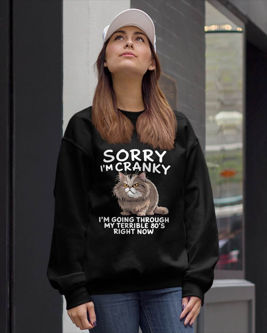 SORRY I AM CRANKY, 80'S - BIRTHDAY SHIRT FOR WOMEN - TOBY00 (SKU12-254)