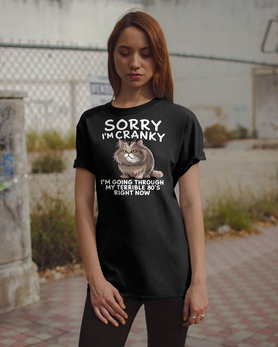 SORRY I AM CRANKY, 80'S - BIRTHDAY SHIRT FOR WOMEN - TOBY00 (SKU12-254)