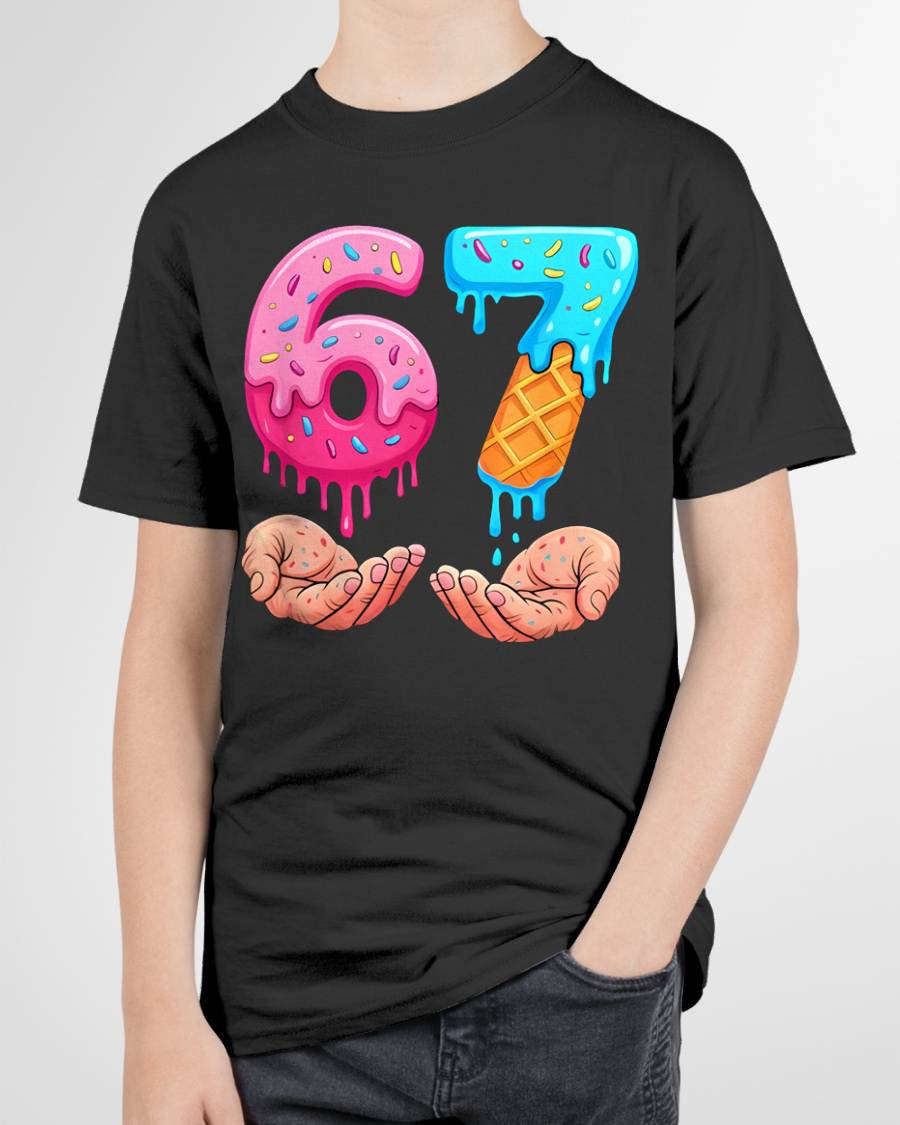 ICE CREAM 6 7 - UNISEX MEME T-SHIRT - TOBY00
