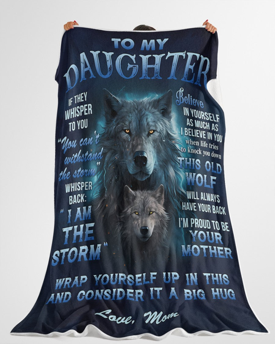 BLANKET FOR DAUGHTER – COMFORT & WARMTH GIFT FROM MOM Sherpa Fleece Quilt Blanket TOBY00 (SKUB12-97)