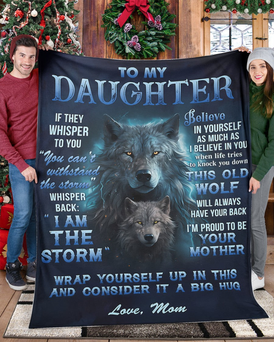 BLANKET FOR DAUGHTER – COMFORT & WARMTH GIFT FROM MOM Sherpa Fleece Quilt Blanket TOBY00 (SKUB12-97)