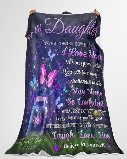 BLANKET FOR DAUGHTER – COMFORT & WARMTH GIFT FROM MOM Sherpa Fleece Quilt Blanket TOBY00 (SKUB12-123)
