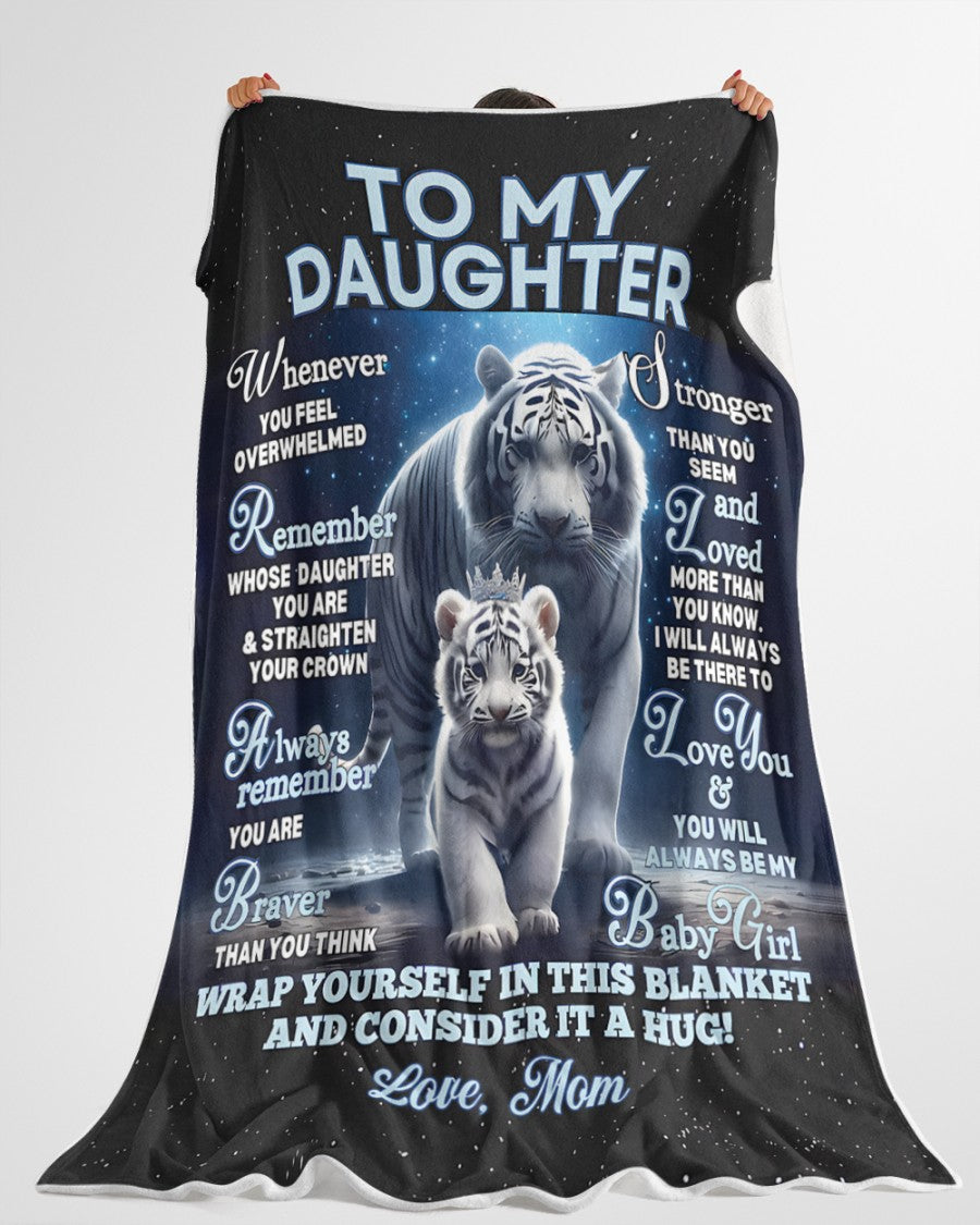 BLANKET FOR DAUGHTER – COMFORT & WARMTH GIFT FROM MOM Sherpa Fleece Quilt Blanket TOBY00 (SKUB12-153)