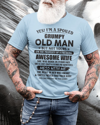 Awesome wife February - Perfect gift for husband From Wife - TOBY02 (SKU96-68-02)