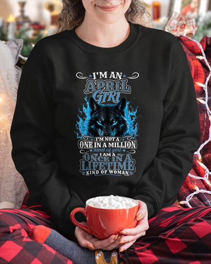 APRIL – "I AM A ONCE IN A LIFETIME KIND OF WOMAN" – T – SHIRT FOR WOMEN – TIEN04 (SKU2607-251-04)