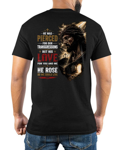 HE ROSE SO WE COULD LIVE CHRISTIAN - SHIRTS FOR MEN - TOBY00 (SKU2608-83)