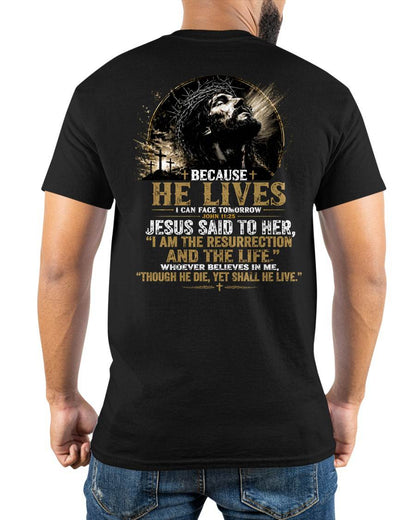 BECAUSE HE LIVES - SHIRTS FOR MEN - TOBY00 (SKU2608-79)