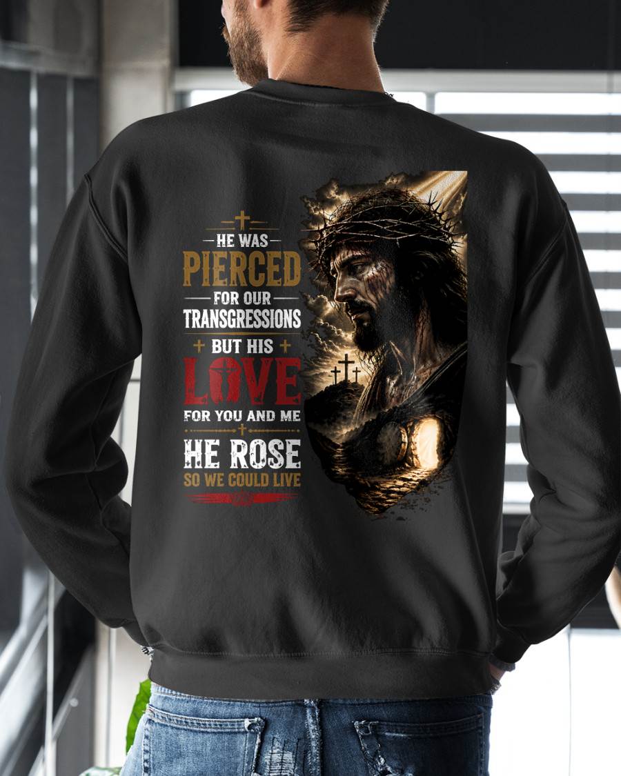 HE ROSE SO WE COULD LIVE CHRISTIAN - SHIRTS FOR MEN - TOBY00 (SKU2608-83)