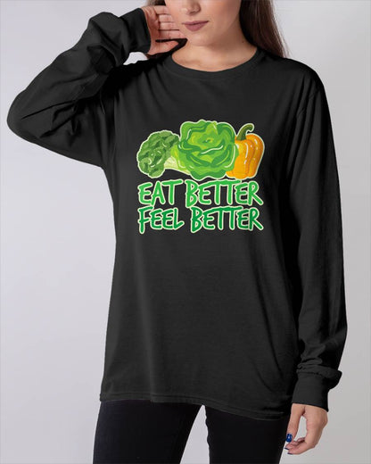 EAT BETTER FEEL BETTER - SHIRTS FOR WOMEN - TOBY00 (SKU4837-04)