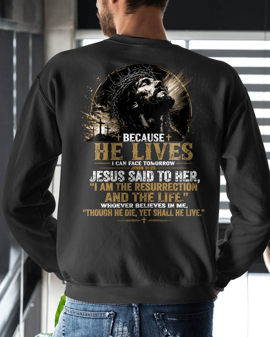 BECAUSE HE LIVES - SHIRTS FOR MEN - TOBY00 (SKU2608-79)