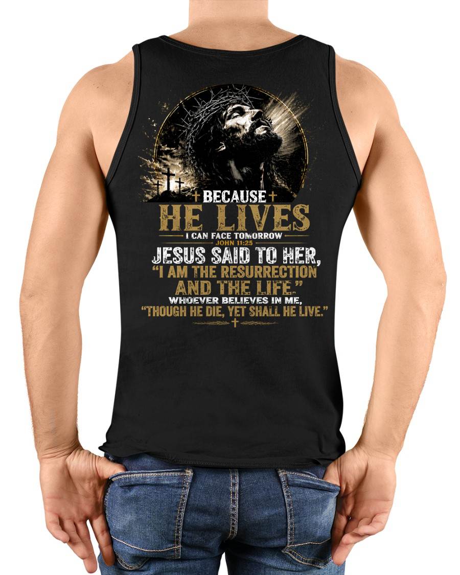 BECAUSE HE LIVES - SHIRTS FOR MEN - TOBY00 (SKU2608-79)