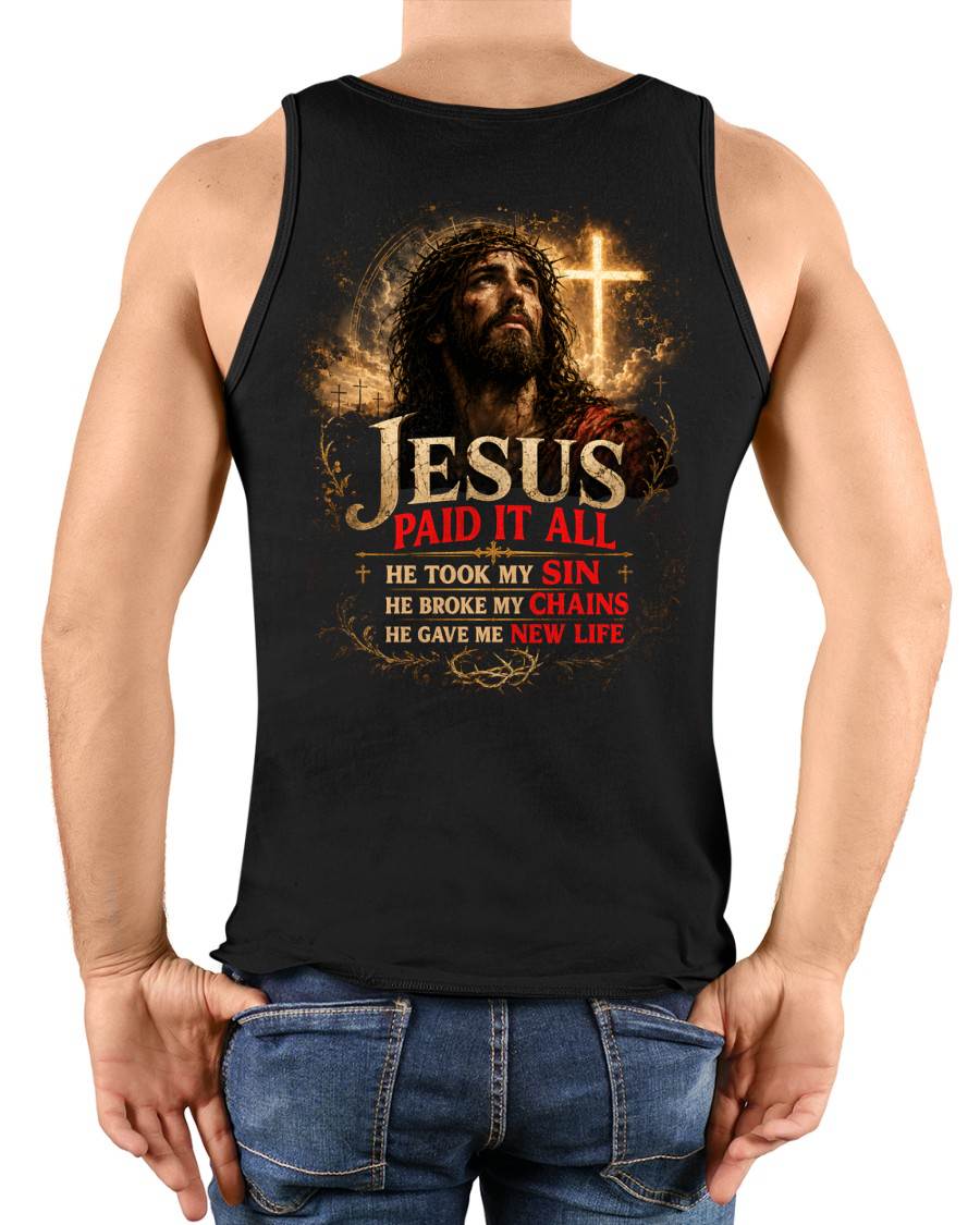 JESUS PAID IT ALL - SHIRTS FOR MEN - TOBY00 (SKU2608-95)