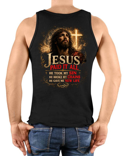 JESUS PAID IT ALL - SHIRTS FOR MEN - TOBY00 (SKU2608-95)