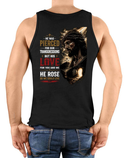 HE ROSE SO WE COULD LIVE CHRISTIAN - SHIRTS FOR MEN - TOBY00 (SKU2608-83)