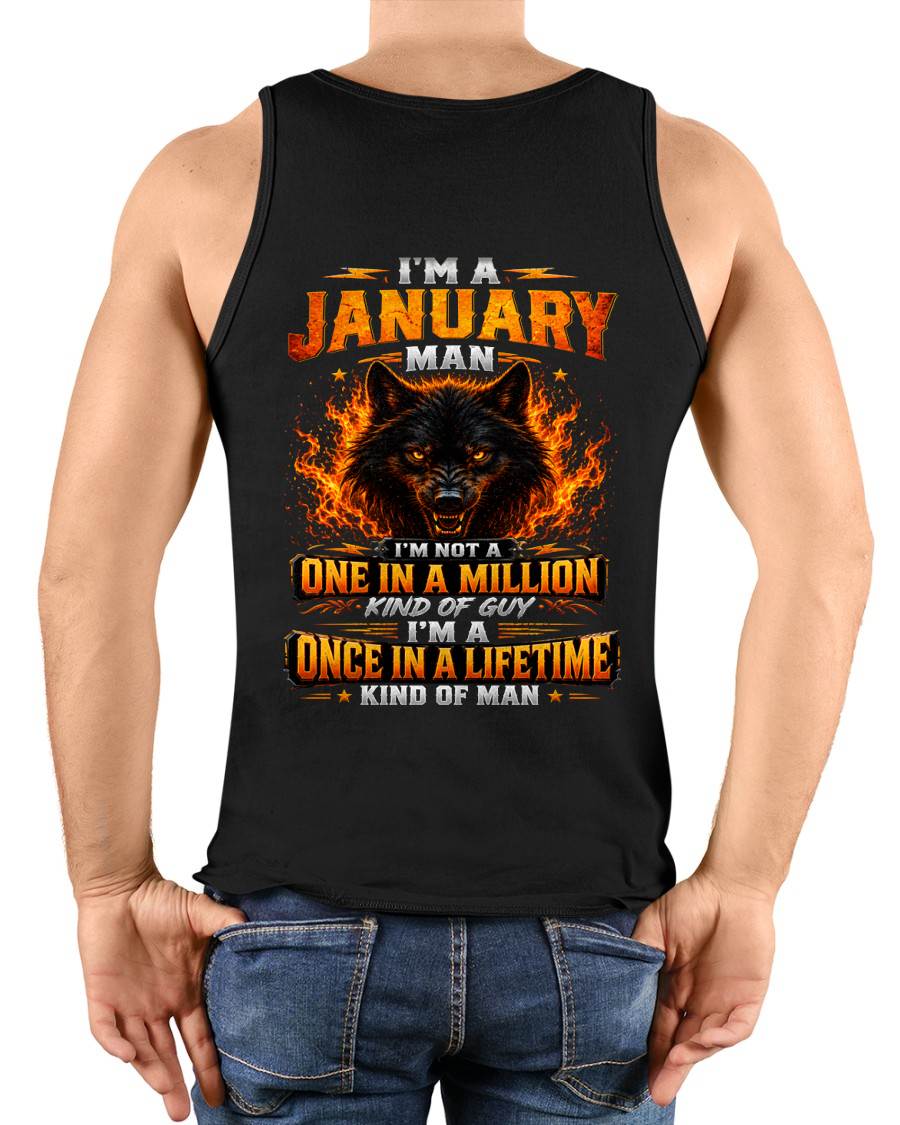JANUARY – "I AM A ONCE IN A LIFETIME KIND OF MAN" – T-SHIRT FOR MEN – TOBY01 (SKU2607-328-01)