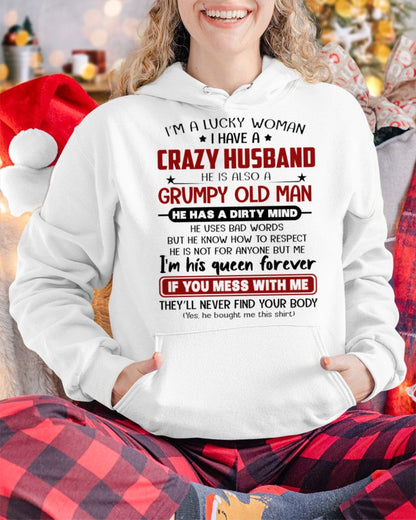 TO MY WIFE - I'M A LUCKY WOMAN - GIFT FROM HUSBAND - TOBY00 (SKU12-282-00)