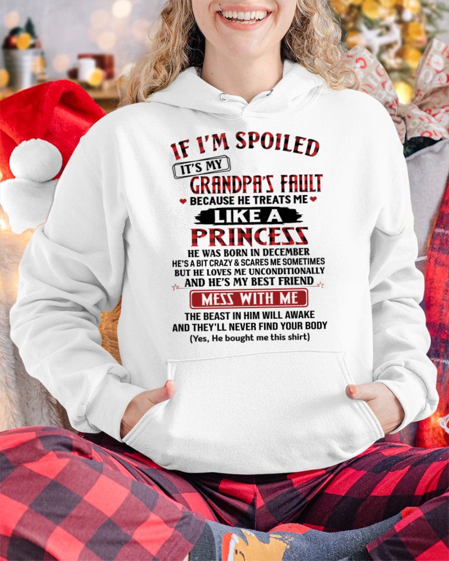 DECEMBER - IF I'M SPOILED IT'S MY GRANDPA'S FAULT - GIFT FROM GRANDPA - TOBY12 (SKU2603-31-12)