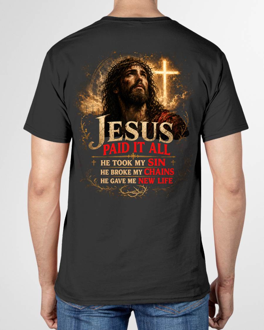HE GAVE ME NEW LIFE- SHIRTS FOR MEN - TOBY00 (SKU2608-96)