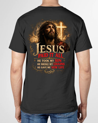 HE GAVE ME NEW LIFE- SHIRTS FOR MEN - TOBY00 (SKU2608-96)