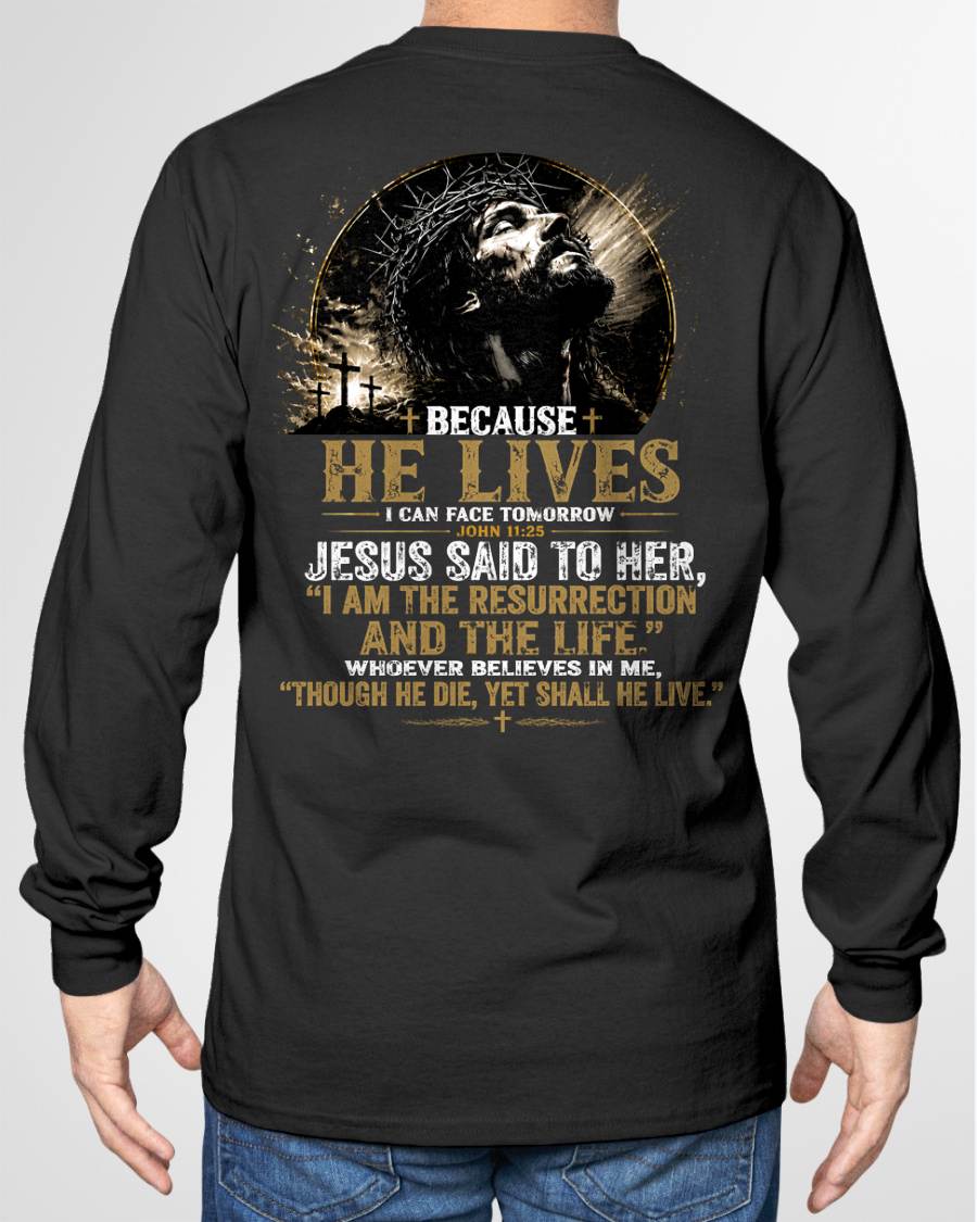 BECAUSE HE LIVES - SHIRTS FOR MEN - TOBY00 (SKU2608-79)