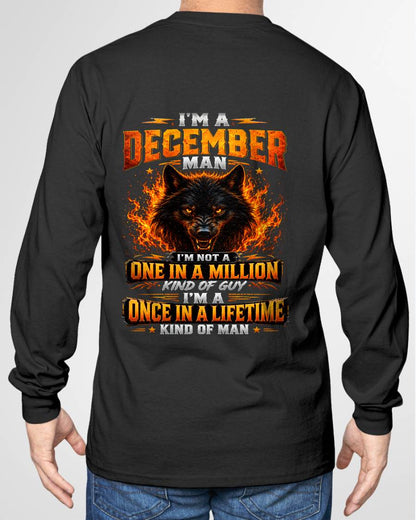 DECEMBER – "I AM A ONCE IN A LIFETIME KIND OF MAN" – T-SHIRT FOR MEN – TOBY12 (SKU2607-328-12)