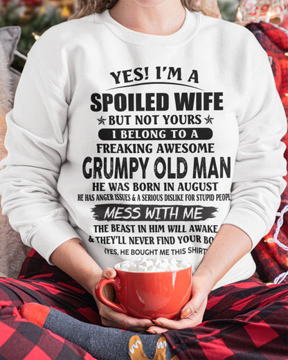 Grumpy Old Man August – Perfect gift for your wife From Husband – TOBY08 (SKU08-63-08)