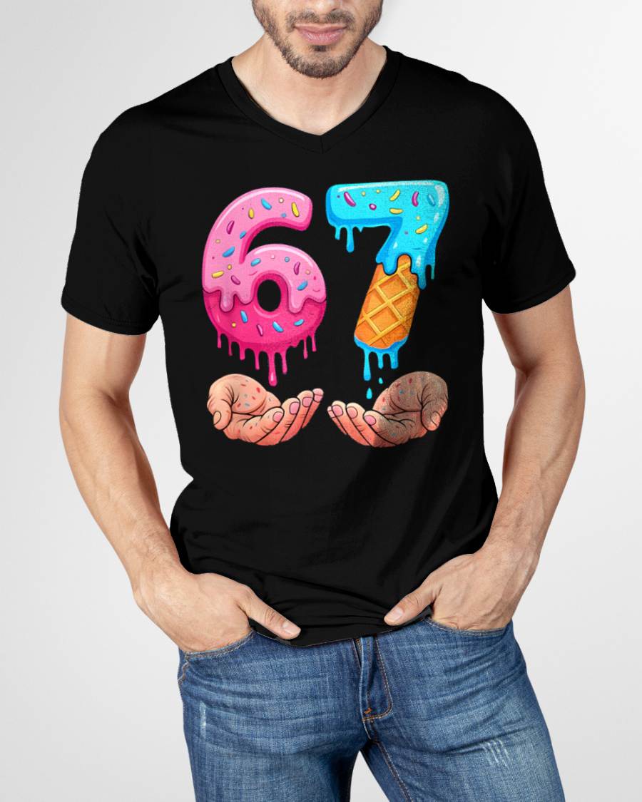 ICE CREAM 6 7 - UNISEX MEME T-SHIRT - TOBY00