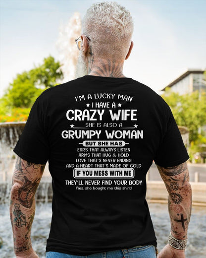 LUCKY MAN OF A GRUMPY WIFE  - GIFT FROM WIFE - TOBY00 (SKU12-277-00)