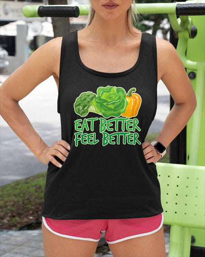 EAT BETTER FEEL BETTER - SHIRTS FOR WOMEN - TOBY00 (SKU4837-04)